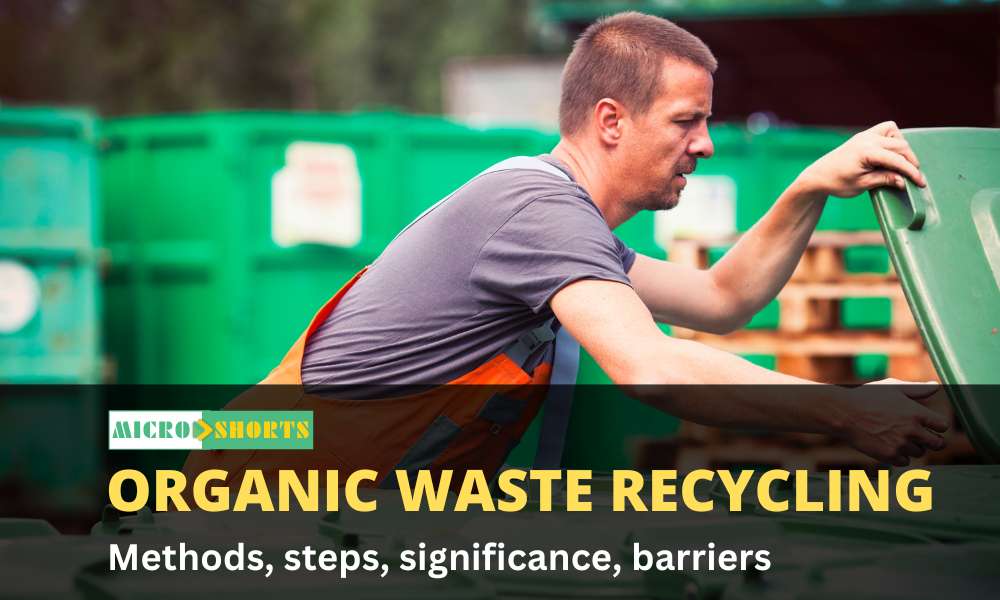 Organic waste recycling (methods, steps, significance, barriers)